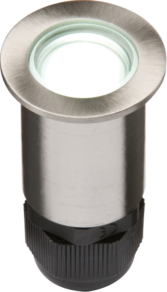 IP67 24V Small Stainless Steel Ground Fitting with 4 White LEDs