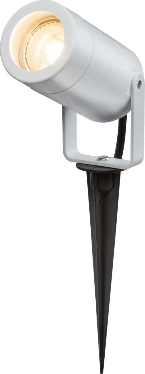 EAMON IP65 GU10 Polycarbonate Spike Light - White