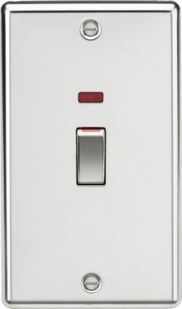 45A DP Switch with Neon - Polished Chrome - Image