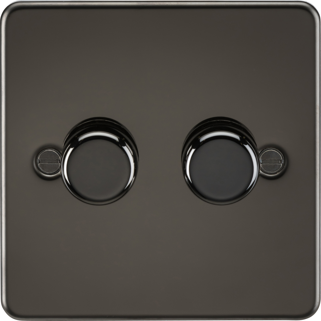 Gunmetal 2G 2-Way Intelligent Dimmer by ML Accessories