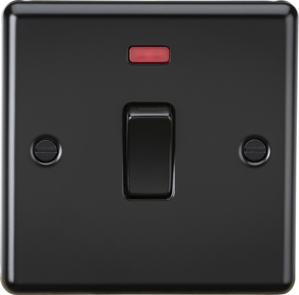 20A 1G DP Switch with Neon - Matt Black