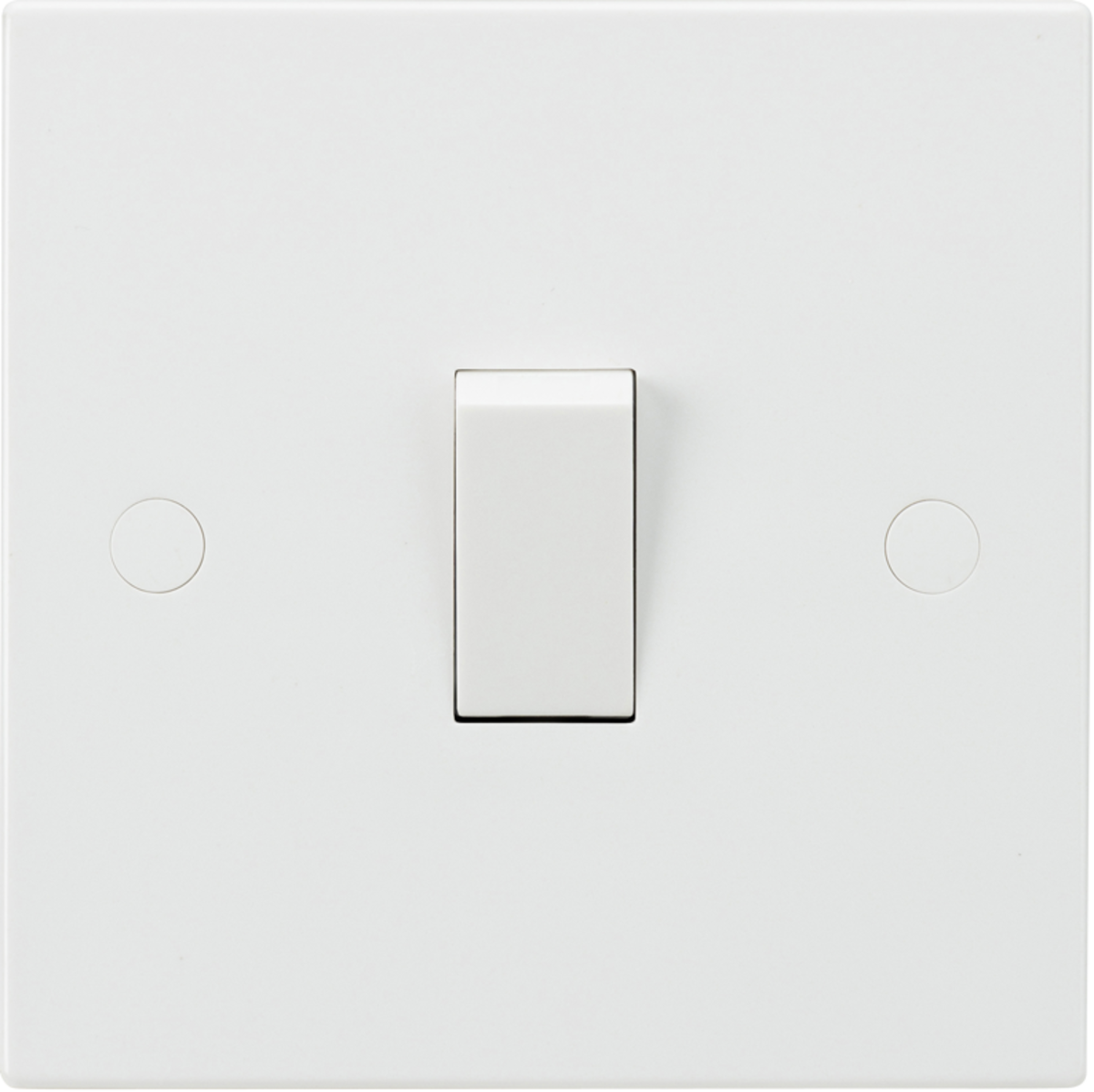 Knightsbridge 10AX 1G 1-Way Switch - Square Edge Design