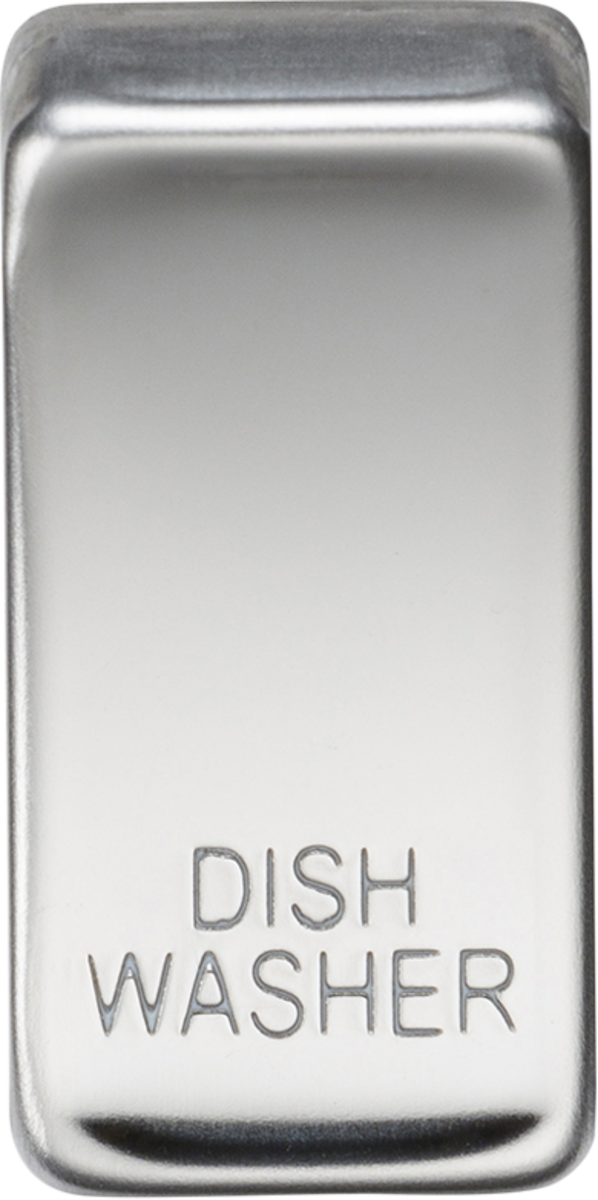 Switch Cover 'Marked DISHWASHER' - Polished Chrome