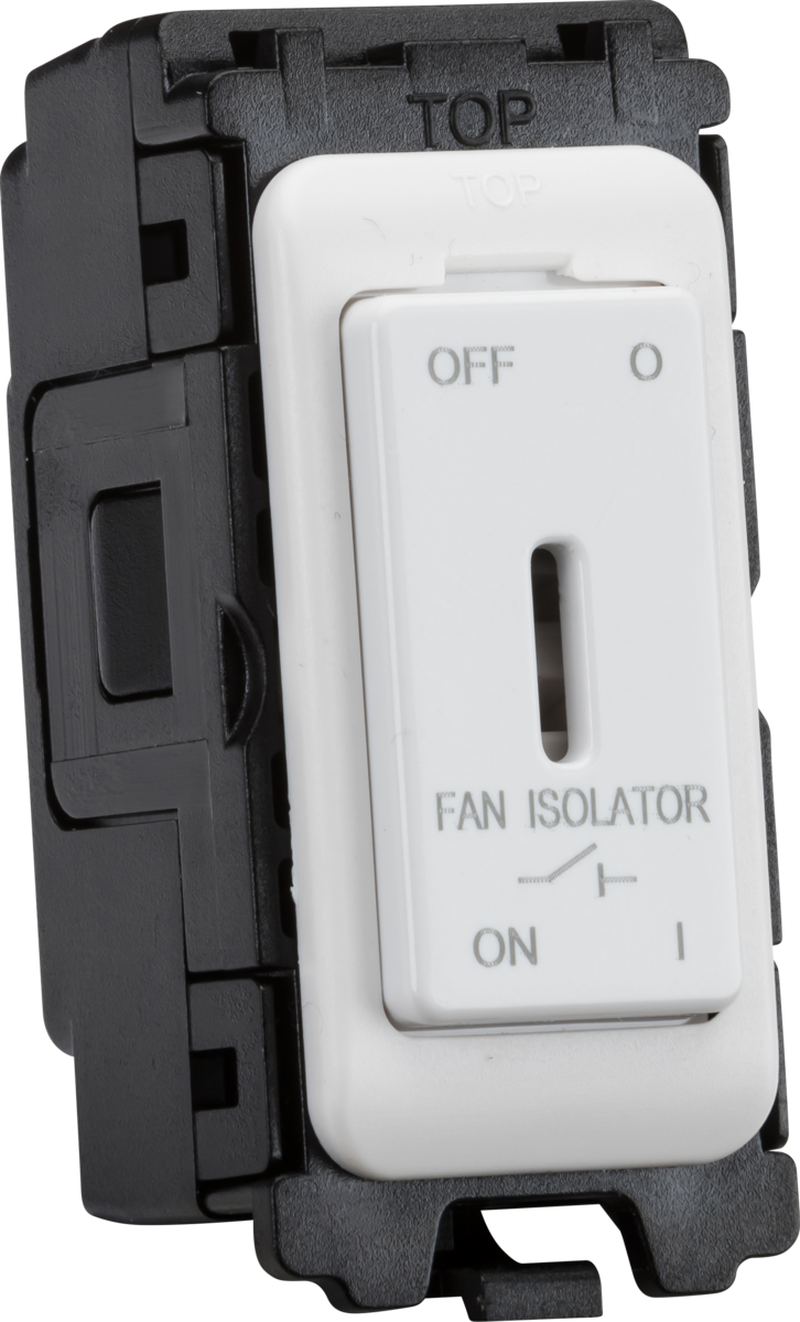 10A Fan Isolator Key Switch Module - Matt White
