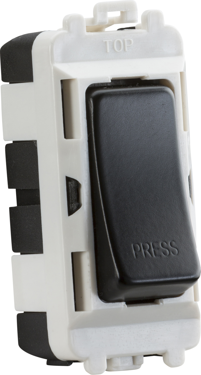 Knightsbridge 20AX Retractive SP Module marked PRESS - Matt Black