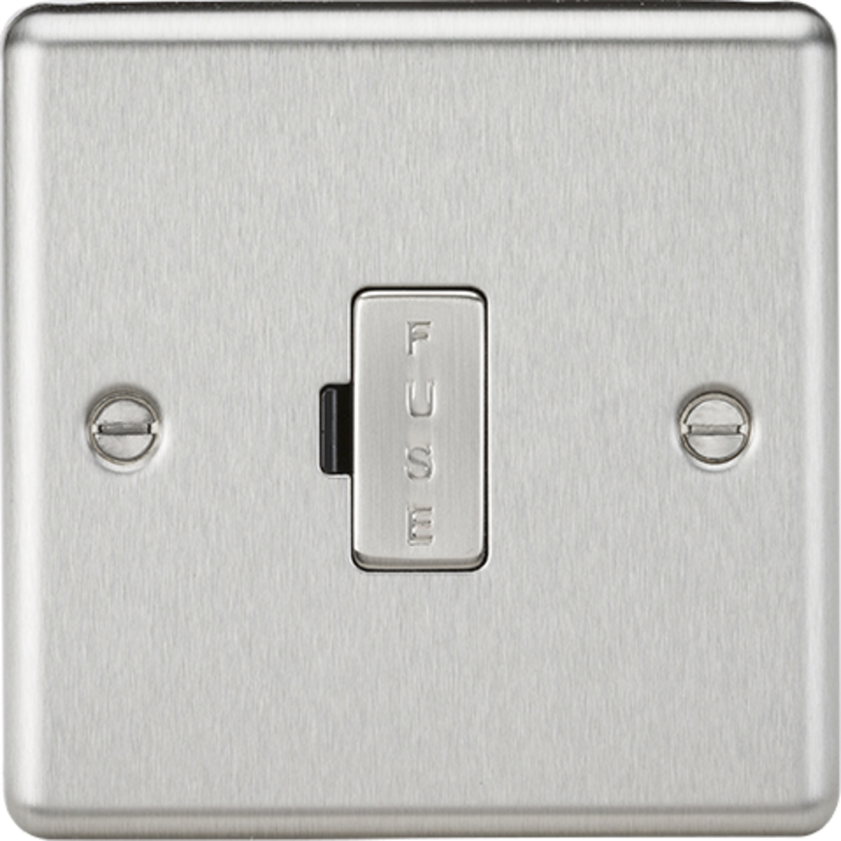 13A Fused Spur Unit - Brushed Chrome