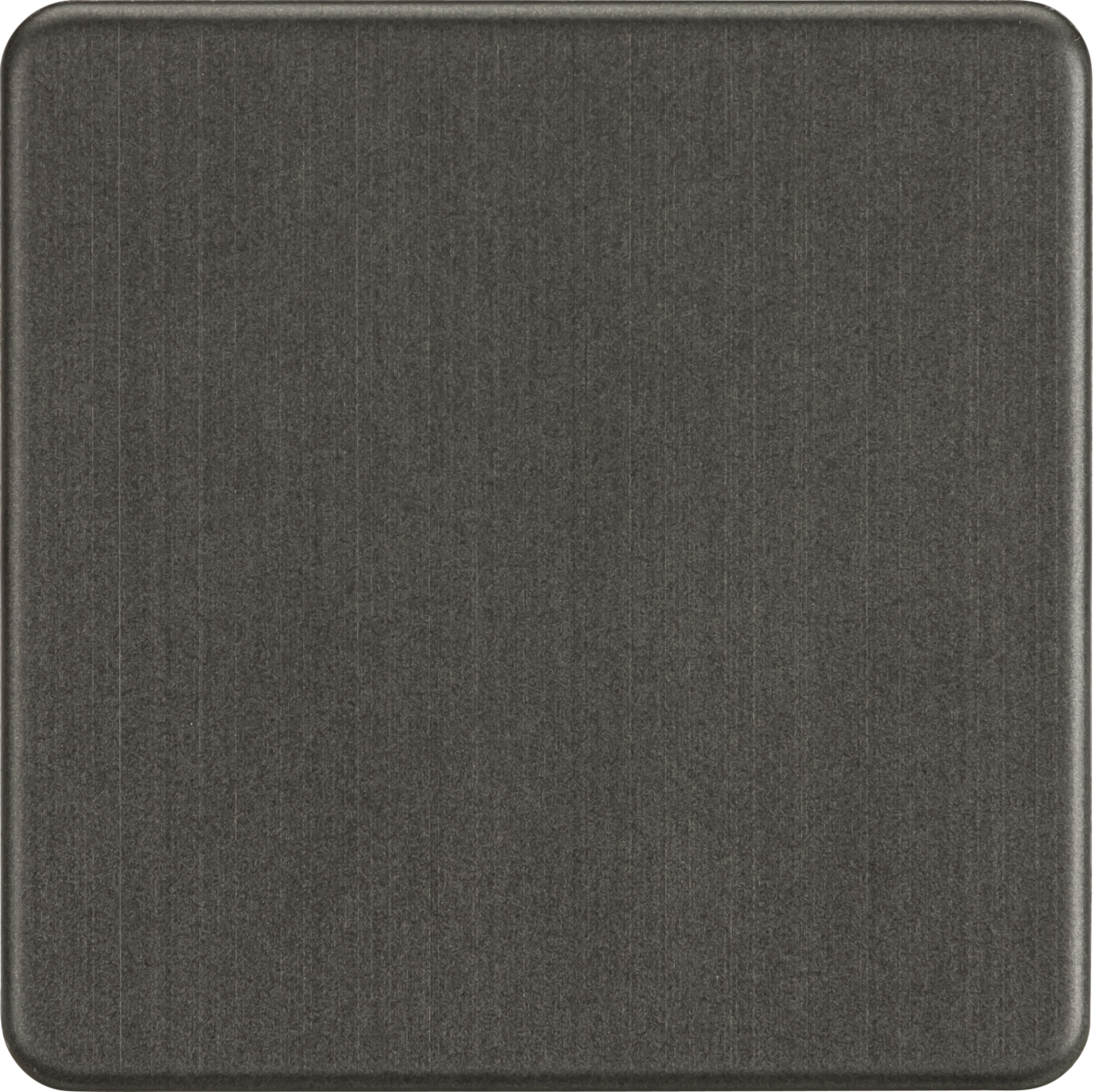 1G Blanking Plate - Smoked Bronze, Screwless Design