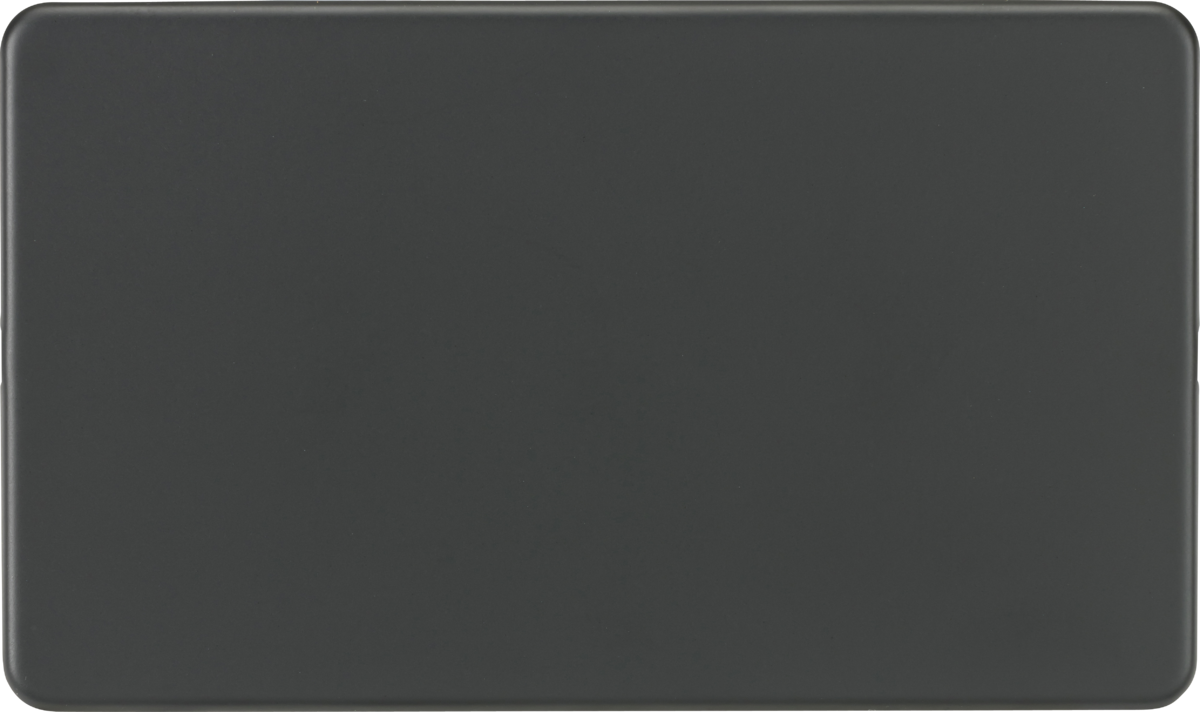 2G Blanking Plate - Anthracite, Screwless Design