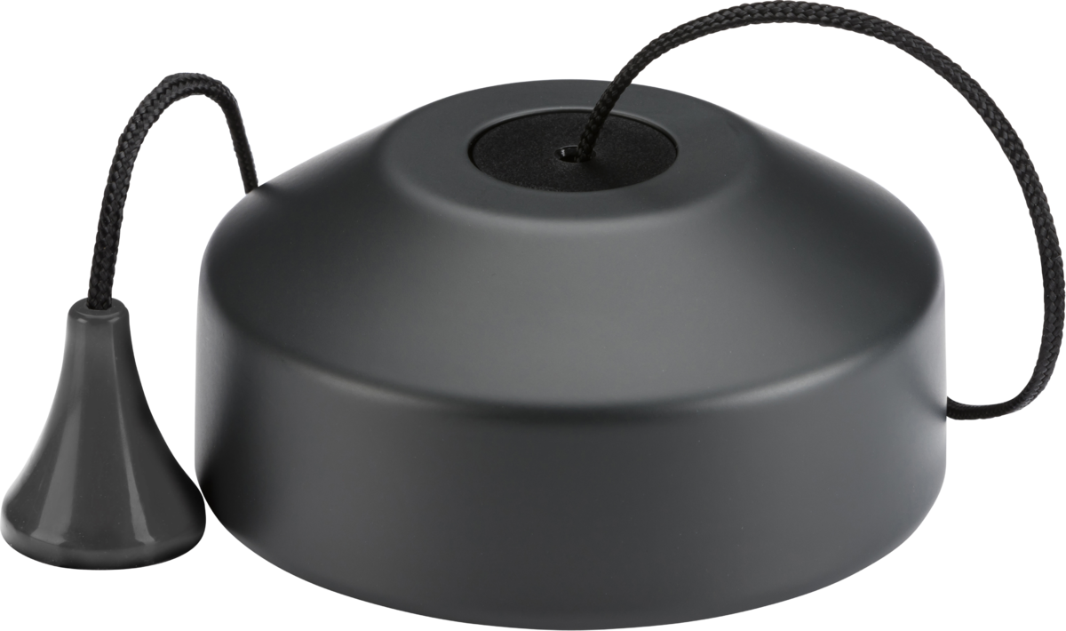 10AX 2-way Pull Cord Switch - Anthracite