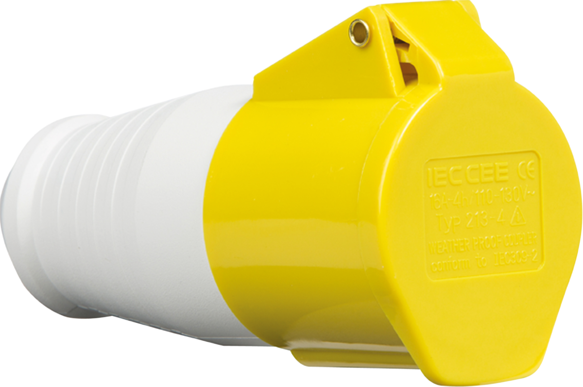 110V IP44 16A Connector 2P+E - Industrial Wiring Accessory