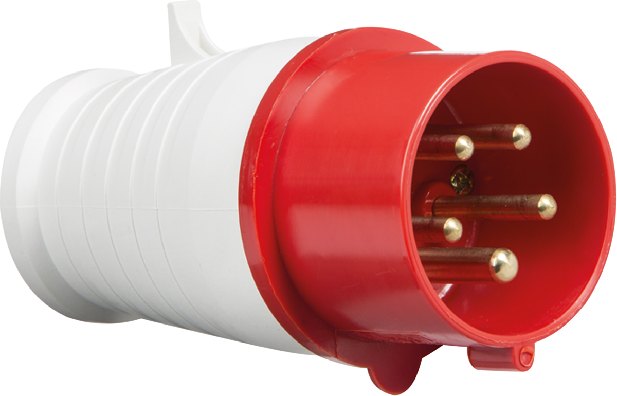 415V IP44 16A Industrial Plug 3P+N+E