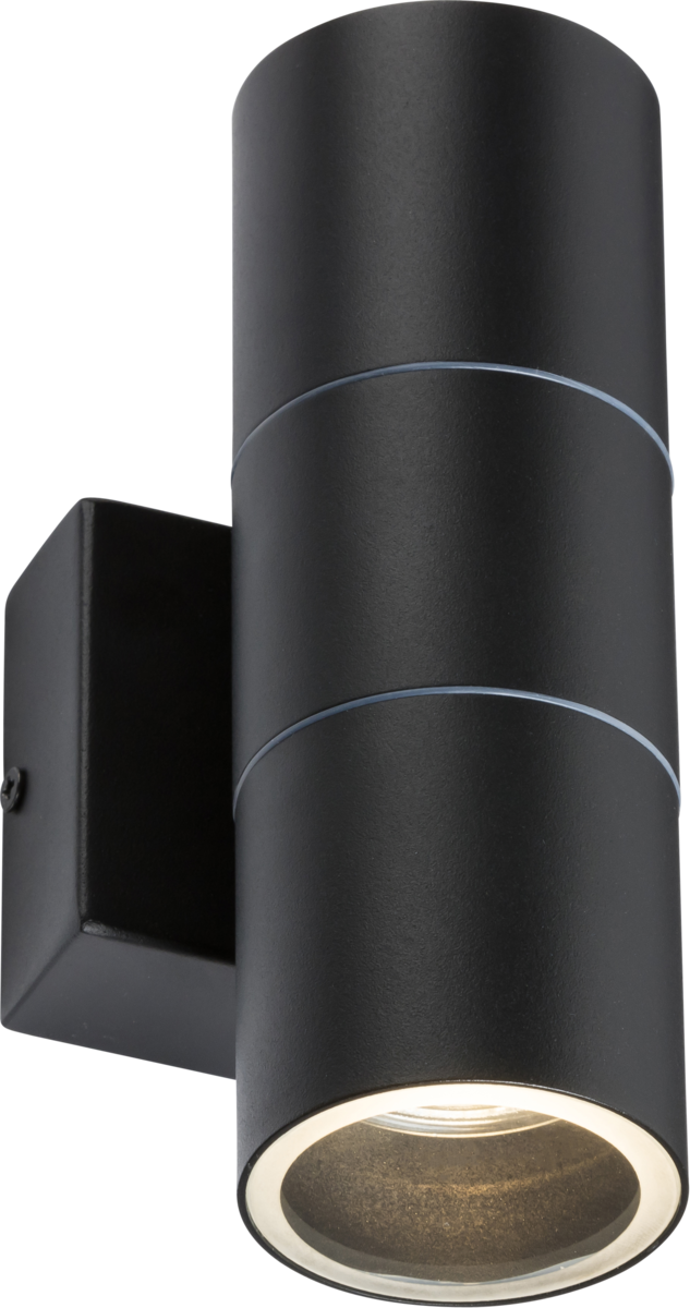 IP54 GU10 Up and Down Wall Light - Black