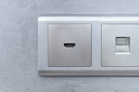 brushed steel sockets