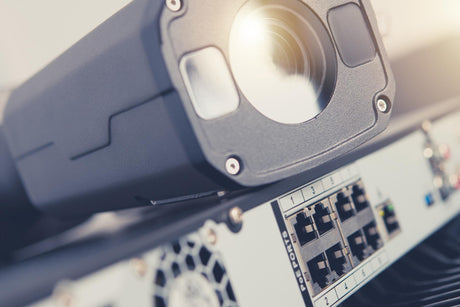 Close-up of digital camera digital video recorder 