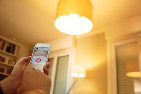 using mobile phone to turn on lights 