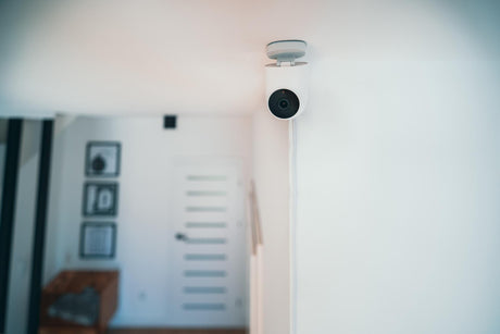 Smart home cctv camera hub Security monitoring remote control icons