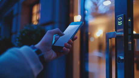 unlocking door with smart phone