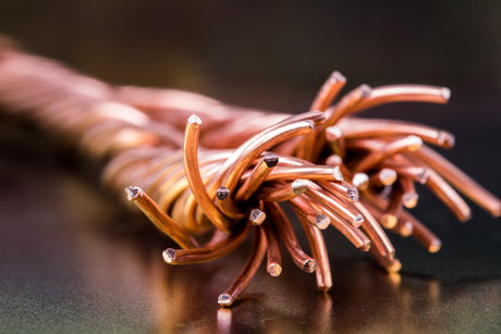close up of copper wiring 
