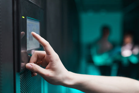close up of security panel 