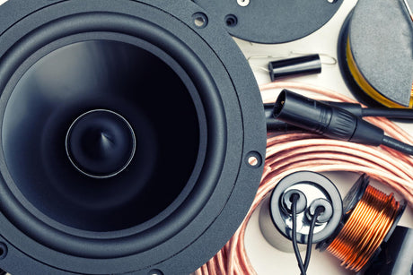 Close-up of speaker