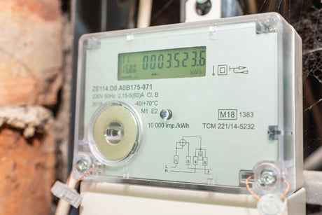 Smart electric power meter counter measuring power usage