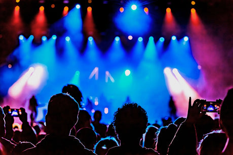 stage lights at a concert