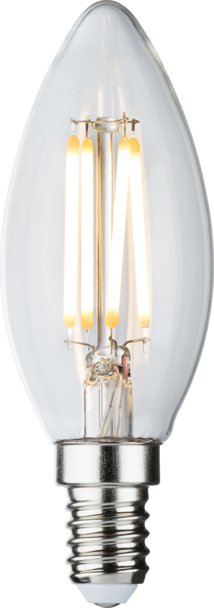 230V 4W LED SES Clear Candle Filament Lamp