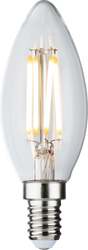 230V 4W LED SES Clear Candle Filament Lamp