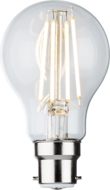230V 8W LED BC B22 Clear GLS Filament Lamp