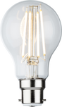 230V 8W LED BC B22 Clear GLS Filament Lamp