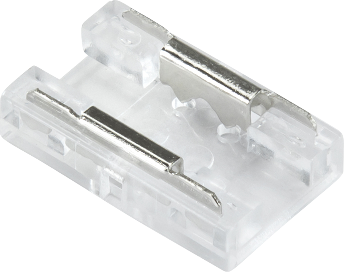 12V 24V LED COB Flex Strip to Strip Connector - Solderless, Clear Finish