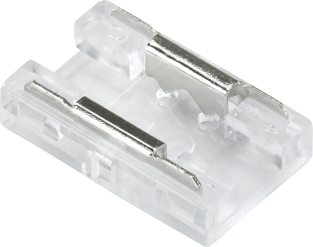 12V 24V LED COB Flex Strip to Strip Connector - Solderless, Clear Finish
