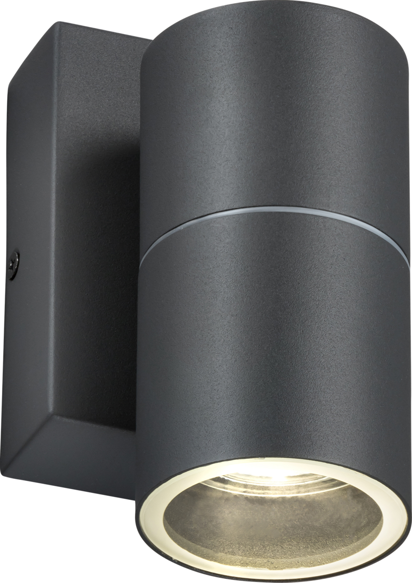 230V IP54 GU10 Fixed Wall Light - Anthracite