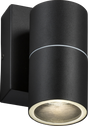 230V IP54 GU10 Fixed Single Wall Light with Photocell Sensor - Black