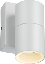 230V IP54 GU10 Fixed Single Wall Light with Photocell Sensor - White