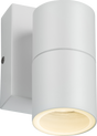 230V IP54 GU10 Fixed Single Wall Light with Photocell Sensor - White