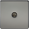 TV Outlet (Non-Isolated) - Black Nickel