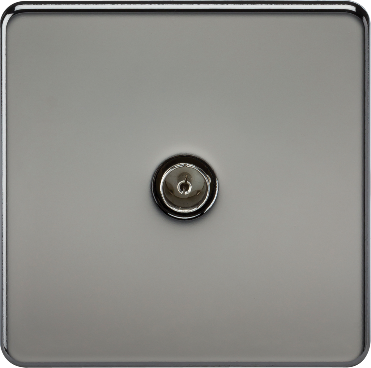 TV Outlet (Non-Isolated) - Black Nickel