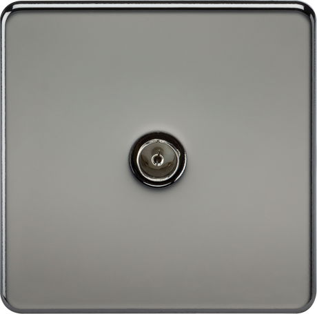 TV Outlet (Non-Isolated) - Black Nickel