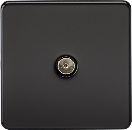 TV Outlet (Non-Isolated) Matt Black - Screwless Design