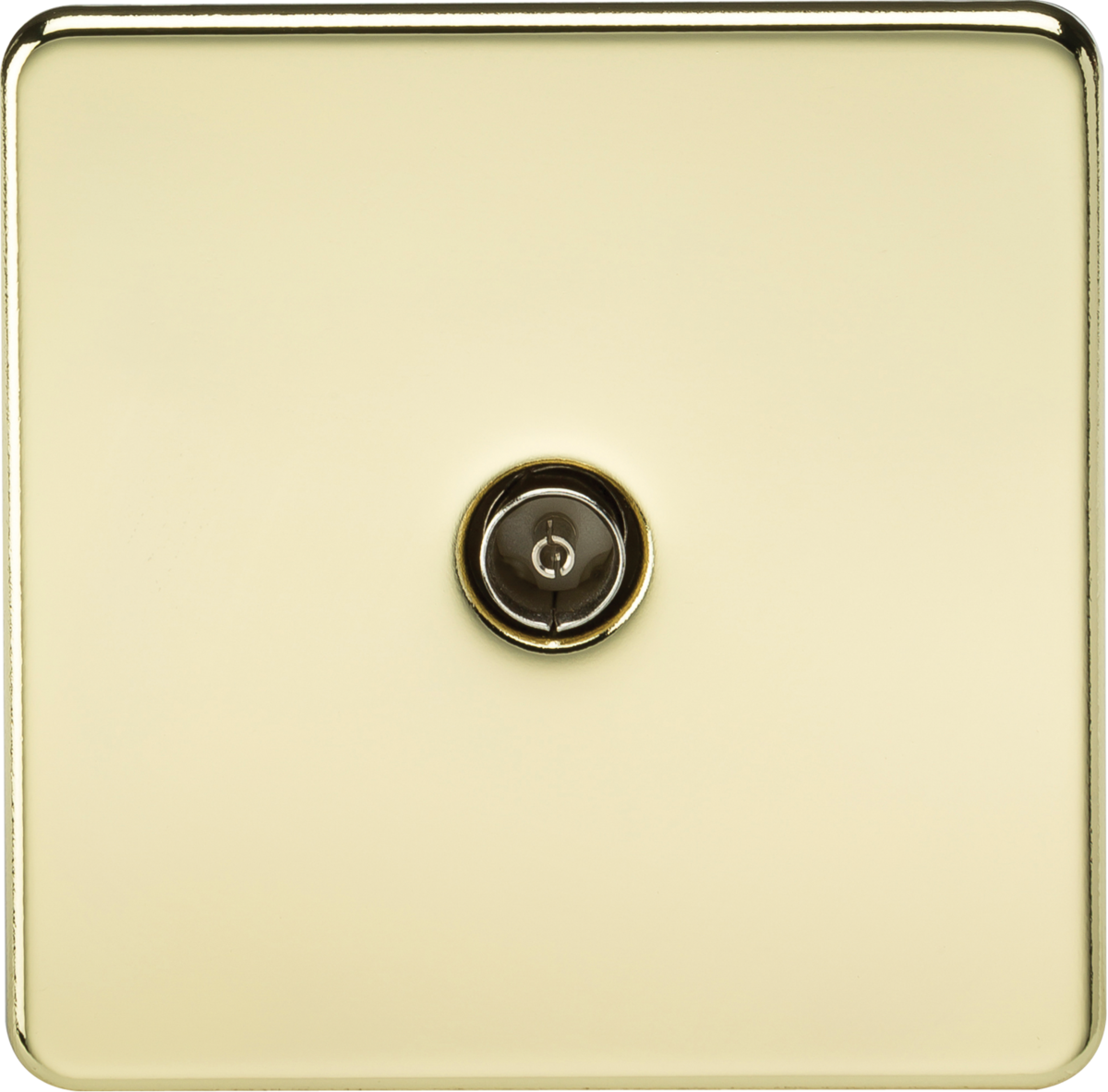 TV Outlet Non-Isolated Polished Brass - ML Accessories