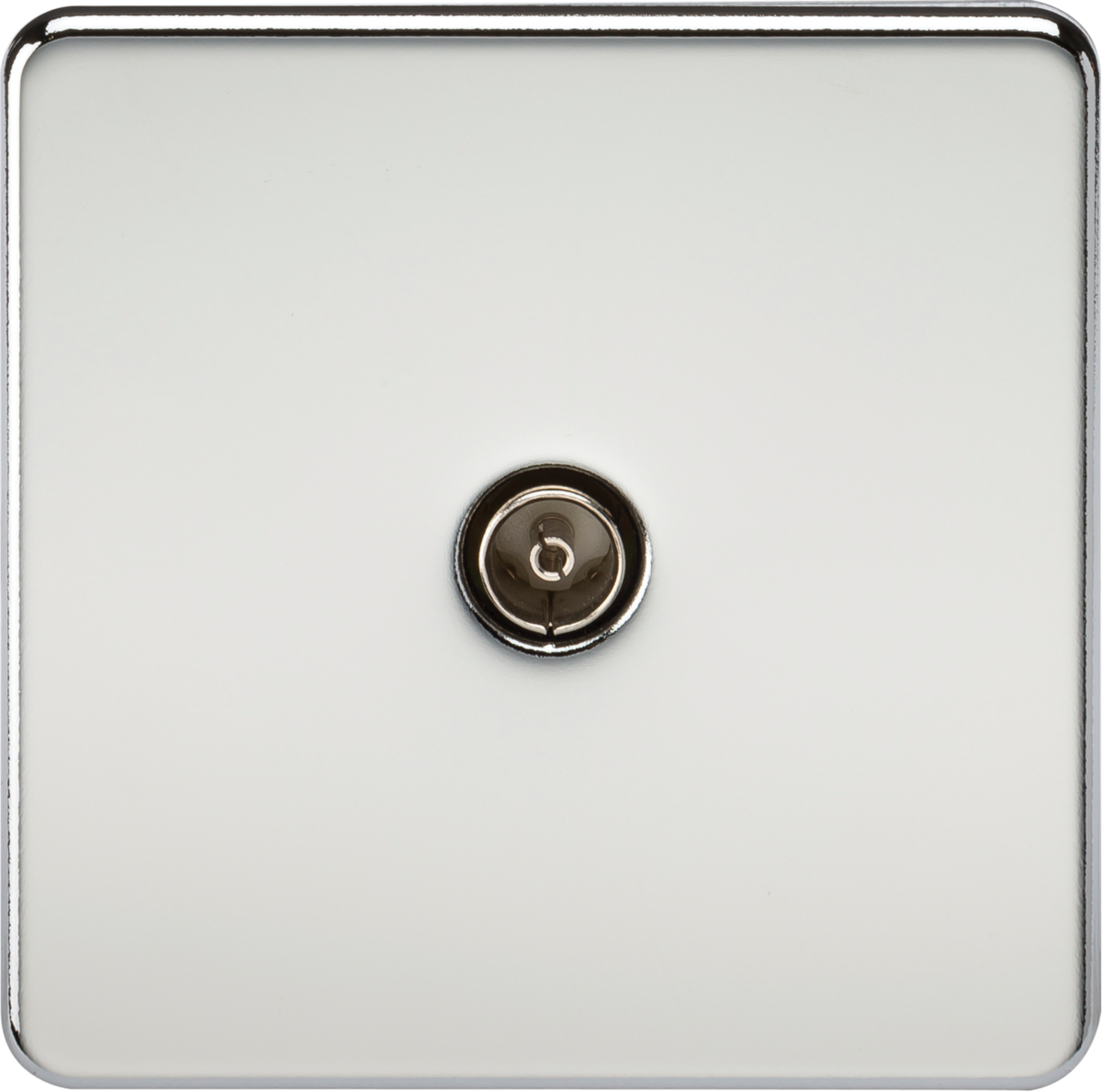 TV Outlet Non-Isolated - Polished Chrome
