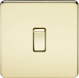 10AX 1G 2-way Switch - Polished Brass