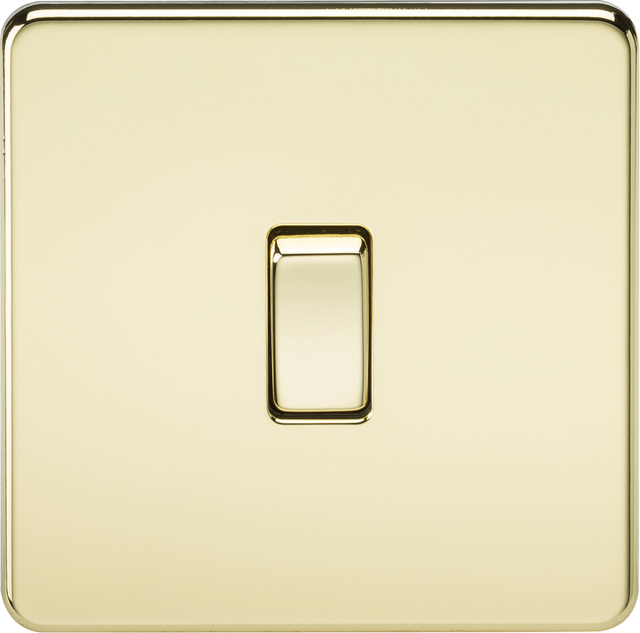 10AX 1G 2-way Switch - Polished Brass