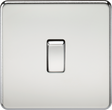 10AX Screwless 2-way Switch - Polished Chrome by ML Accessories