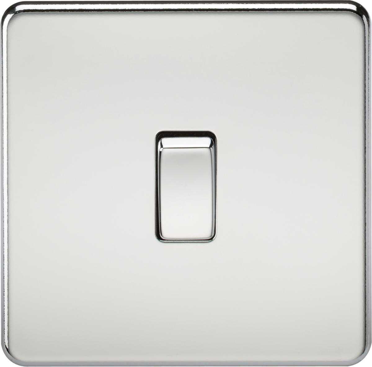 10AX Screwless 2-way Switch - Polished Chrome by ML Accessories