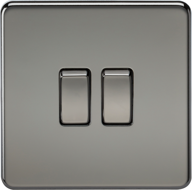 10AX 2G 2-Way Switch - Black Nickel