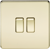 10AX 2G 2-Way Switch - Polished Brass