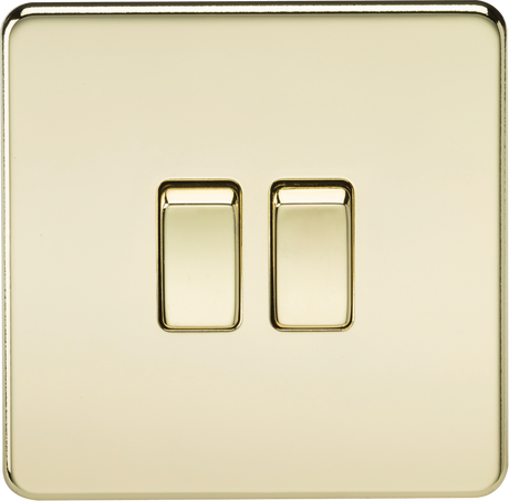 10AX 2G 2-Way Switch - Polished Brass