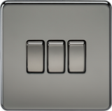 10AX 3G 2-way Switch - Black Nickel